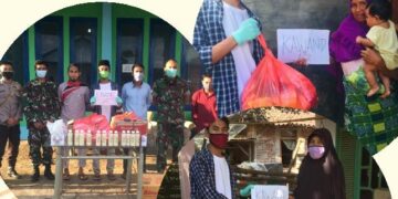 Berbagi Kasih, Kawand12 Dompu Bagikan Sembako dan Takjil