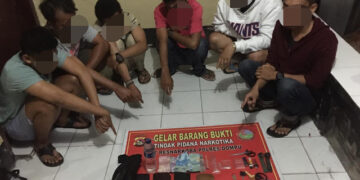 Enam Remaja Pesta Sabu Ditangkap, Satu Diantaranya Anak Pejabat?