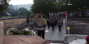 Kapolres Dompu pimpin ziarah makam Pahlawan