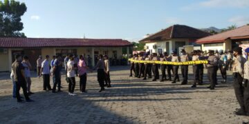 Polres Dompu gelar latihan rutin persiapan Pilkada