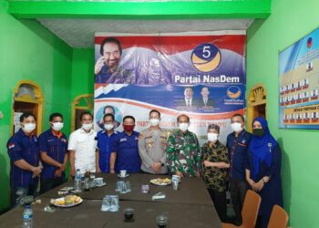 Kapolres Dompu dan Dandim silaturrahmi ke pimpinan Parpol