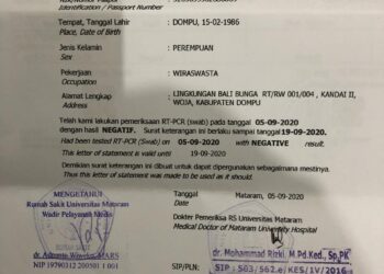 Cika Negatif Covid-19