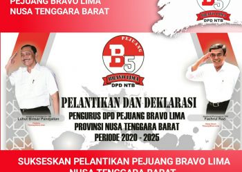 Sukseskan pelantikan pejuang Bravo 5 DPD NTB