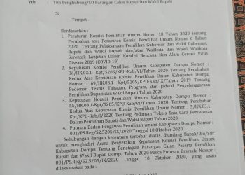 Tindaklanjuti putusan Bawaslu, Selasa KPU tetapkan SUKA sebagai Paslon Bupati dan Wakil Bupati Dompu