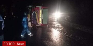 Titian Mas kecelakaan, satu penumpang tewas