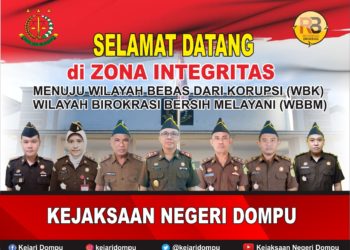 Pencanangan Menuju Zona Integritas WBK dan WBBM Kejari Dompu NTB