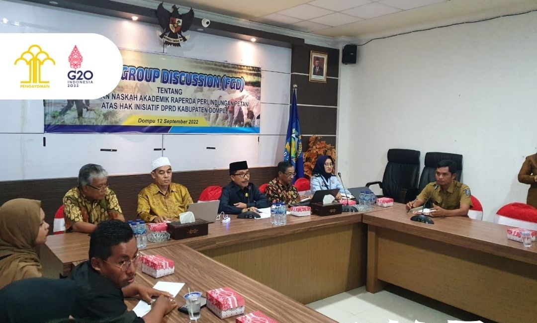 DPRD Dompu dan Kemenkum HAM NTB kaji naskah akademik Raperda perlindungan dan pemberdayaan Petani