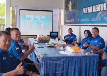 Nobar dialog gagasan di DPC Demokrat Dompu : Anies – AHY berbalas pantun dan siap berjuang