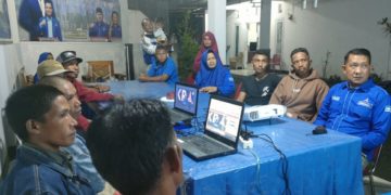 DPC Demokrat Dompu kompak nonton bareng pidato politik AHY