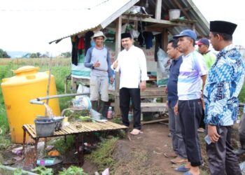 Bupati Kader tinjau pembangunan sarpras pertanian di Manggelewa