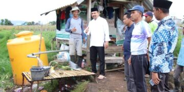 Bupati Kader tinjau pembangunan sarpras pertanian di Manggelewa