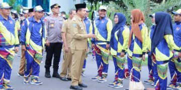Bupati Dompu lepas kontingen Porprov NTB ke- XI
