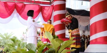 Upacara Peringatan Detik detik Proklamasi HUT Kemerdekaan RI ke-78 Kabupaten Dompu