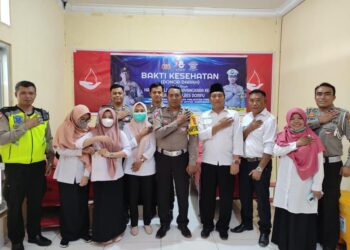 Sambut hari Lalu Lintas Bhayangkara ke-68, Satlantas Polres Dompu gelar donor darah