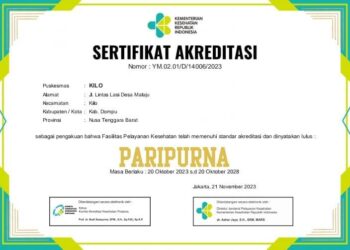 Puskesmas Ranggo dan Kilo dapat akreditasi paripurna