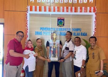 Kantor Dikpora Dompu juara satu lomba kebersihan dan keindahan instansi