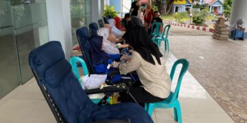 Gandeng UTD RSUD Dompu, Dharma Wanita gelar donor darah