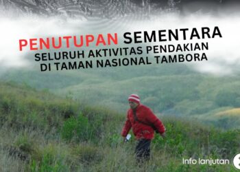 Cuaca buruk, pendakian ke Tambora ditutup sementara