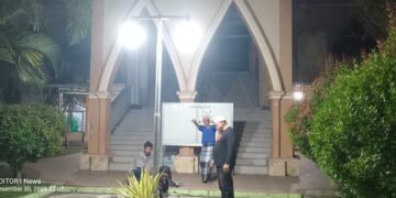 Si janggut pirang rubah Masjid Raya makin terang benderang