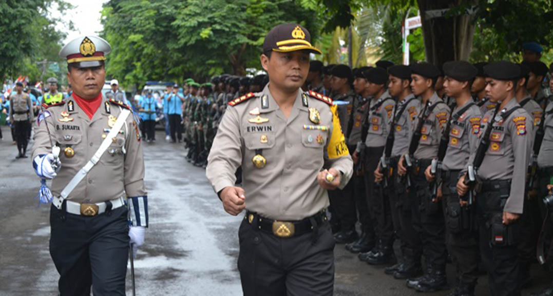 Kapolres cek pasukan