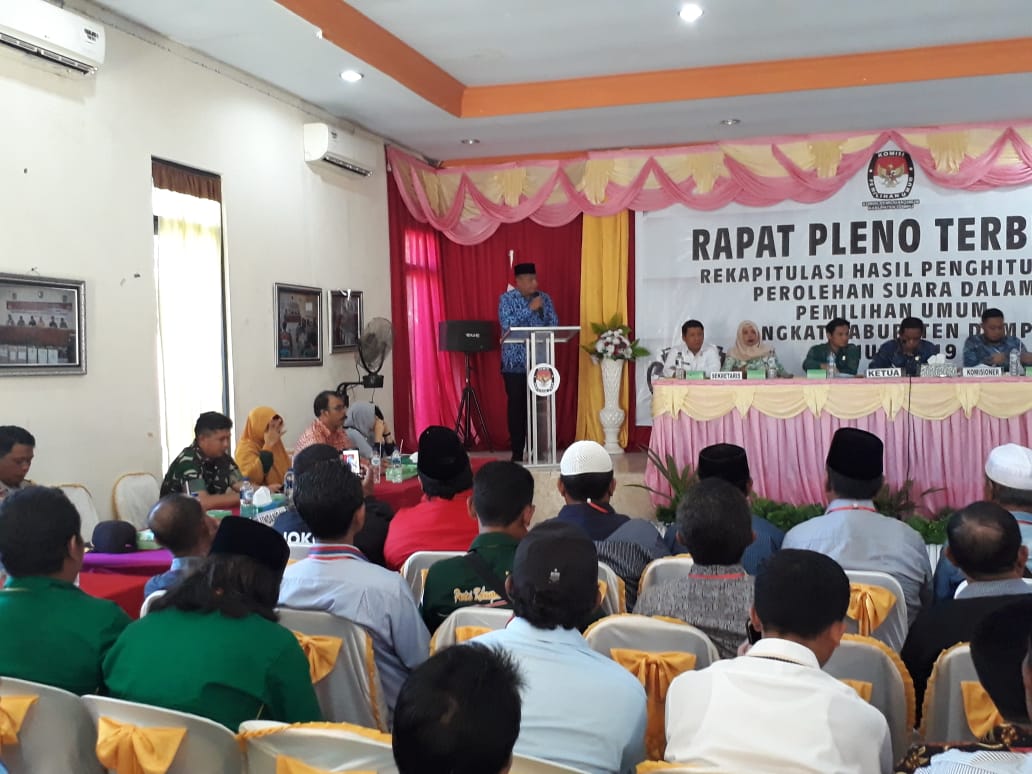 pleno kpud dompu pemilu 2019