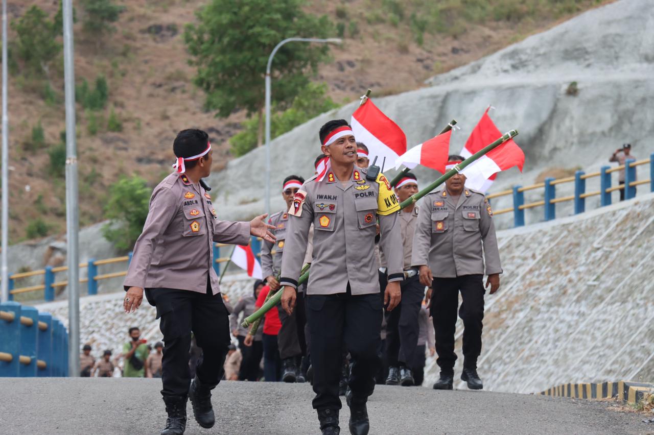 Menarik! gelora kemerdekaan Kapolres Dompu