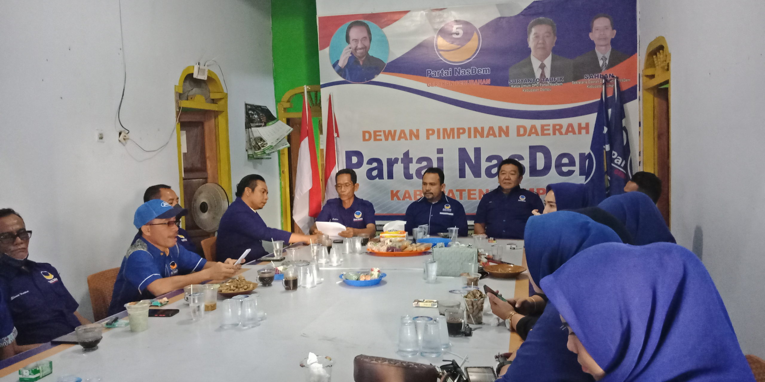 📷 Jumpas pers pembacaan pengurus baru DPD Nasdem Dompu. (my).