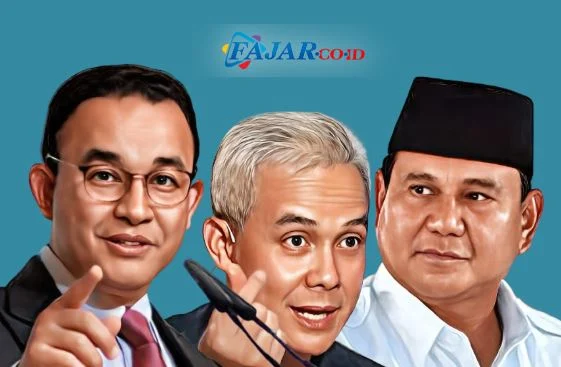 📷 Anies, Ganjar, Prabowo. (Fajar.co.id).