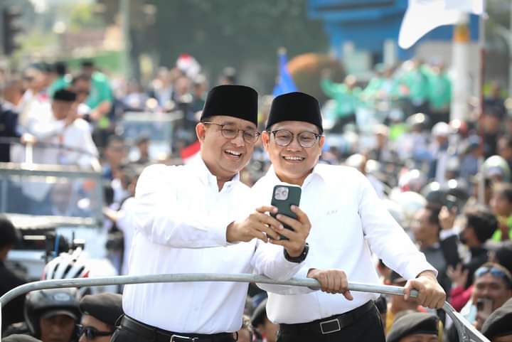 📷 Pasangan AMIN hari ini menuju kantor KPU untuk mendaftar sebagai pasangan Capres dan Cawapres 2024. (Ist).