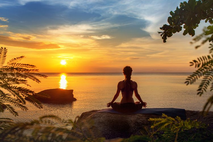 📷 Ilustrasi meditasi. (Kompas.com).