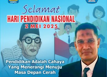 Kadis Dikpora Dompu: Selamat Hari Pendidikan Nasional 2 Mei Tahun 2025